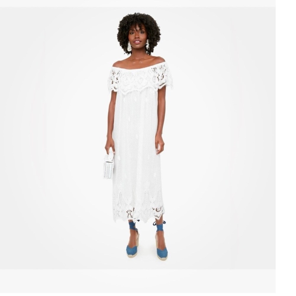 Tuckernuck White Lace Avalon Maxi Dress - Size L NWT